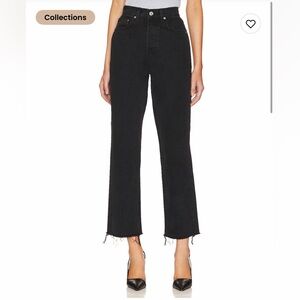 GRLFRND Cassidy Mid Rise Straight Jeans in East Side